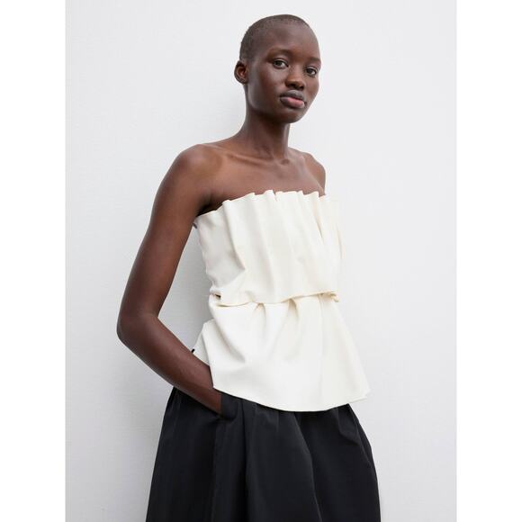 House Of Dagmar Sculpted Tube Top Ivory - 36/S - Picture 2 of 6